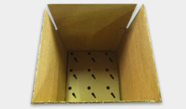 This custom die cut insert added extra protection for our clients needs