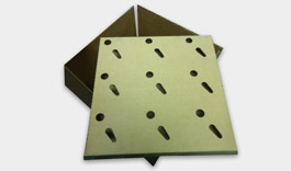 This custom die cut insert added extra protection for our clients needs