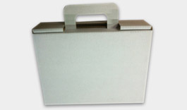 This multi-use box is created using durable corrugated material